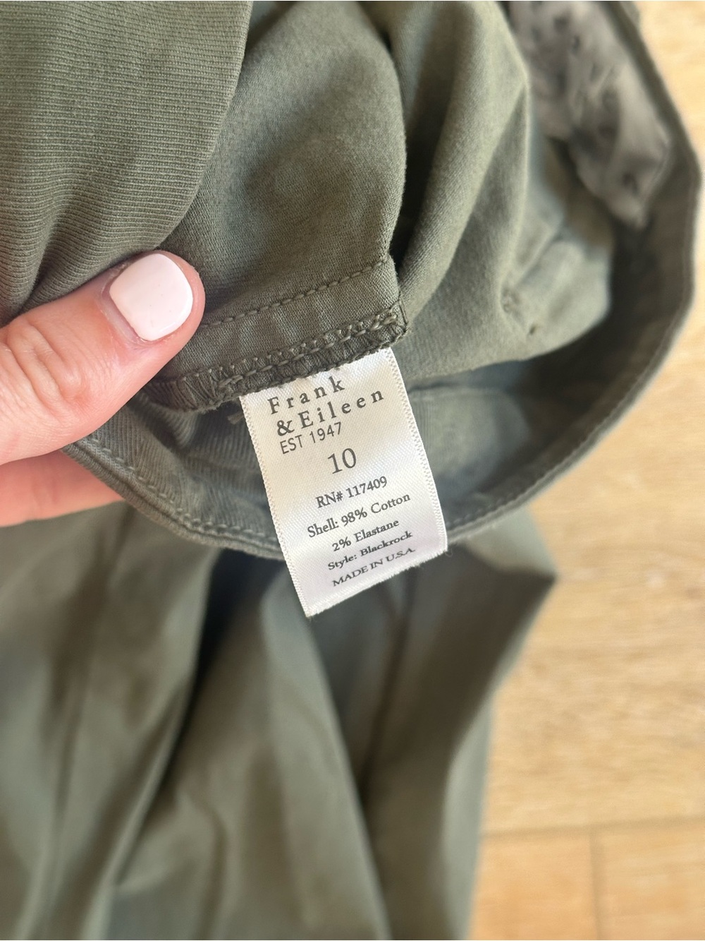 Frank & Eileen ‘Blackrock Italian Utility Pant’ - Picture 7 of 7